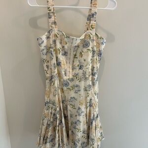Heartloom Blue and Cream Floral Dress